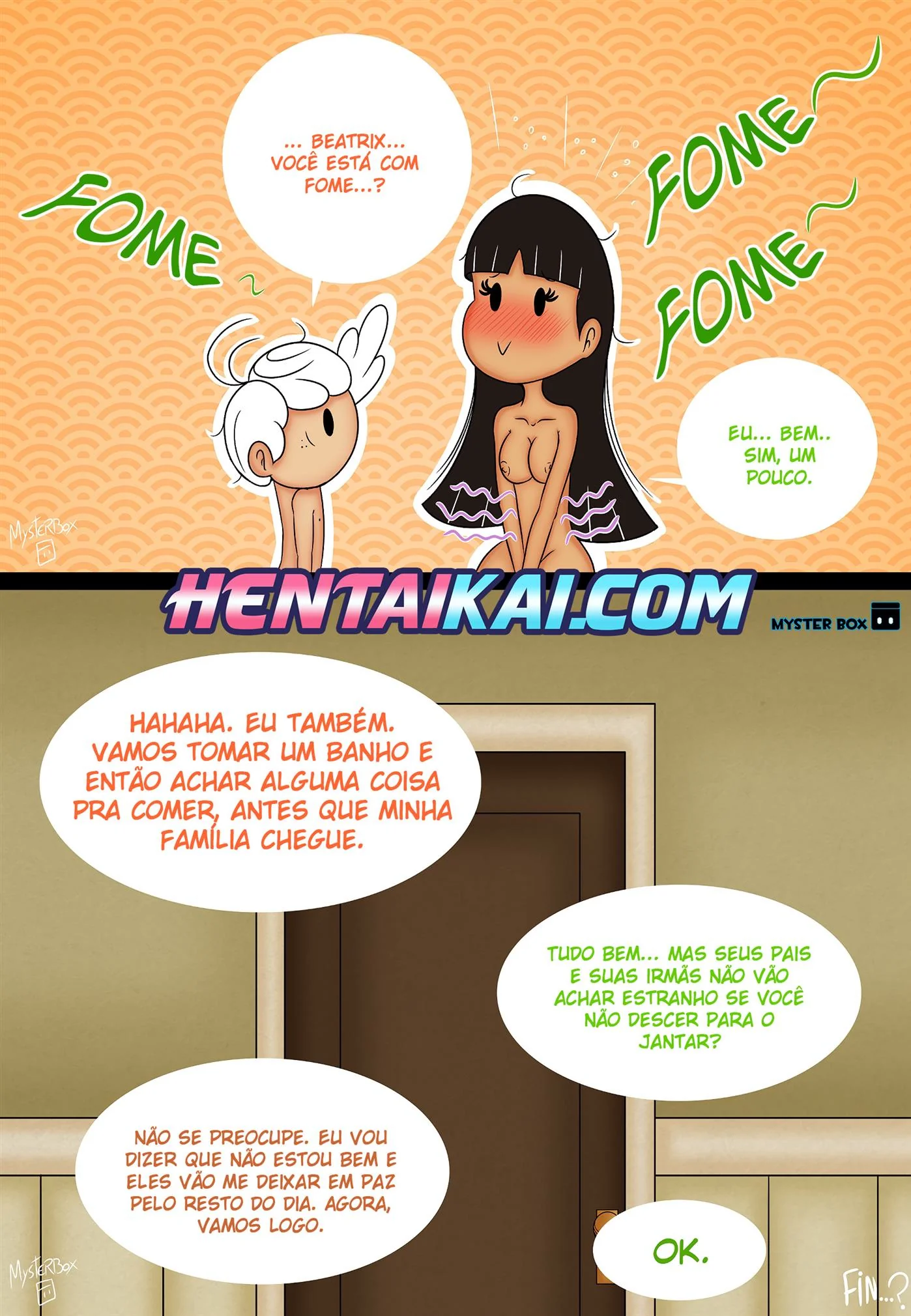 O Vizinho Tarado: Lincoln Comendo a Buceta da Piranha da Vizinha Beatrix The Loud House Porno em HQ Brasileiro