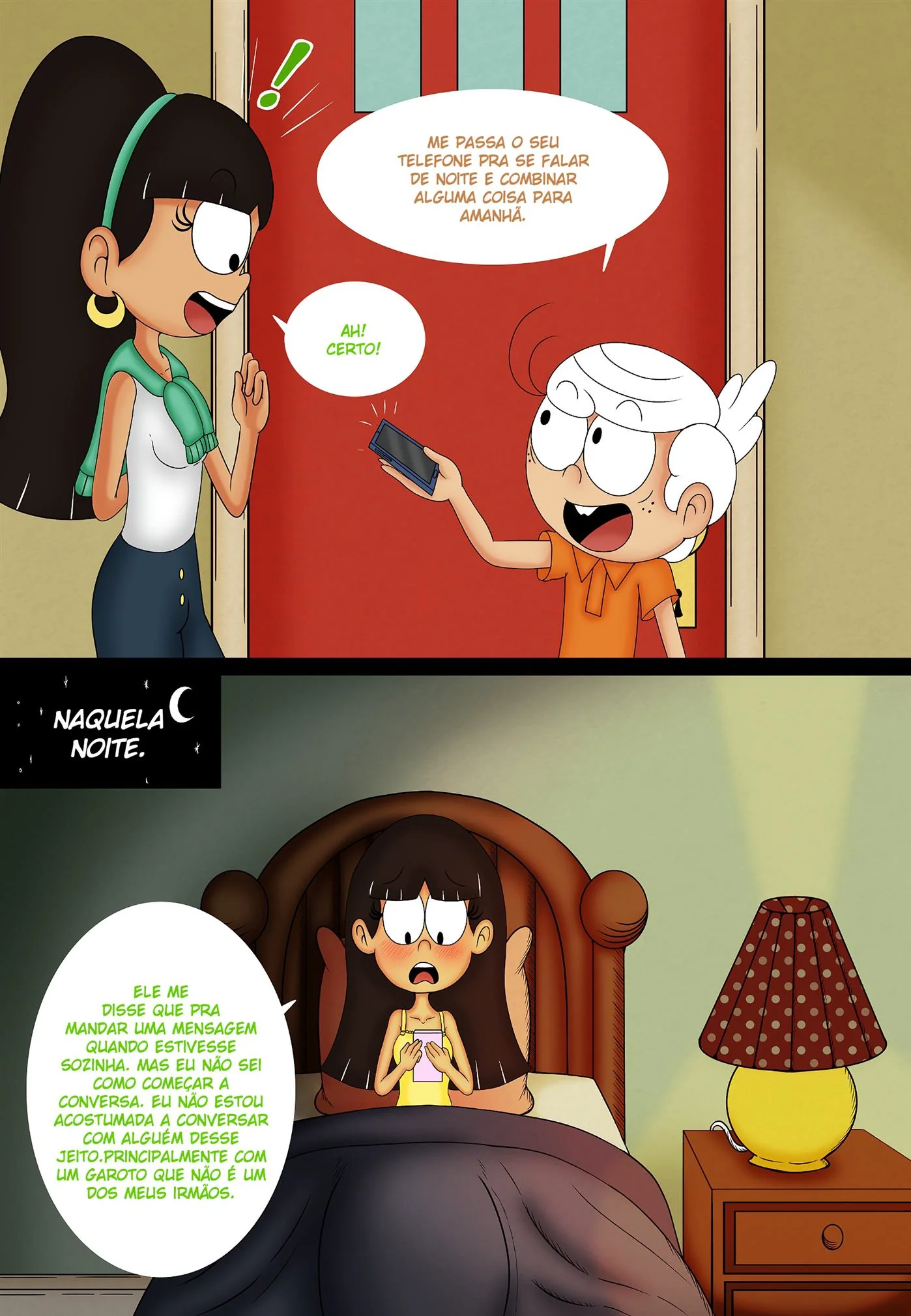 O Vizinho Tarado: Lincoln Comendo a Buceta da Piranha da Vizinha Beatrix The Loud House Porno em HQ Brasileiro