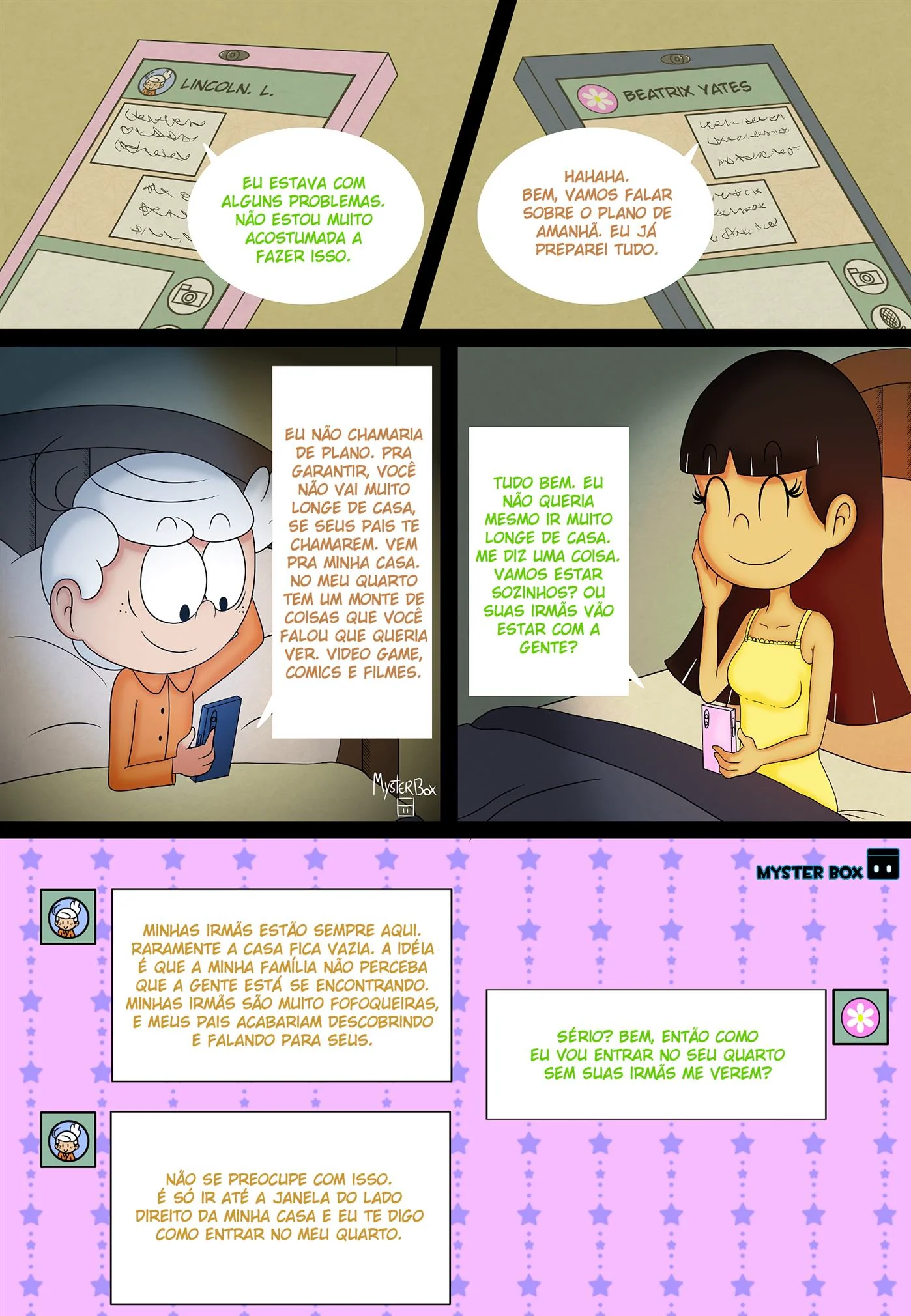 O Vizinho Tarado: Lincoln Comendo a Buceta da Piranha da Vizinha Beatrix The Loud House Porno em HQ Brasileiro