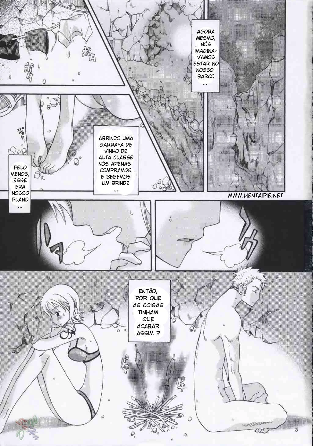 One piece – A Fuga Safada de Nami e Zoro One piece – A Fuga Safada de Nami e Zoro