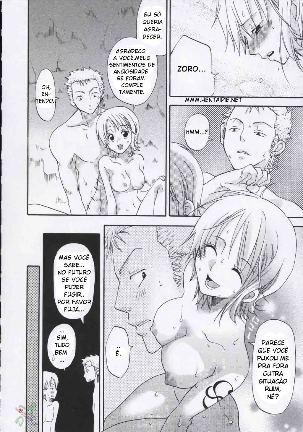 One piece – A Fuga Safada de Nami e Zoro