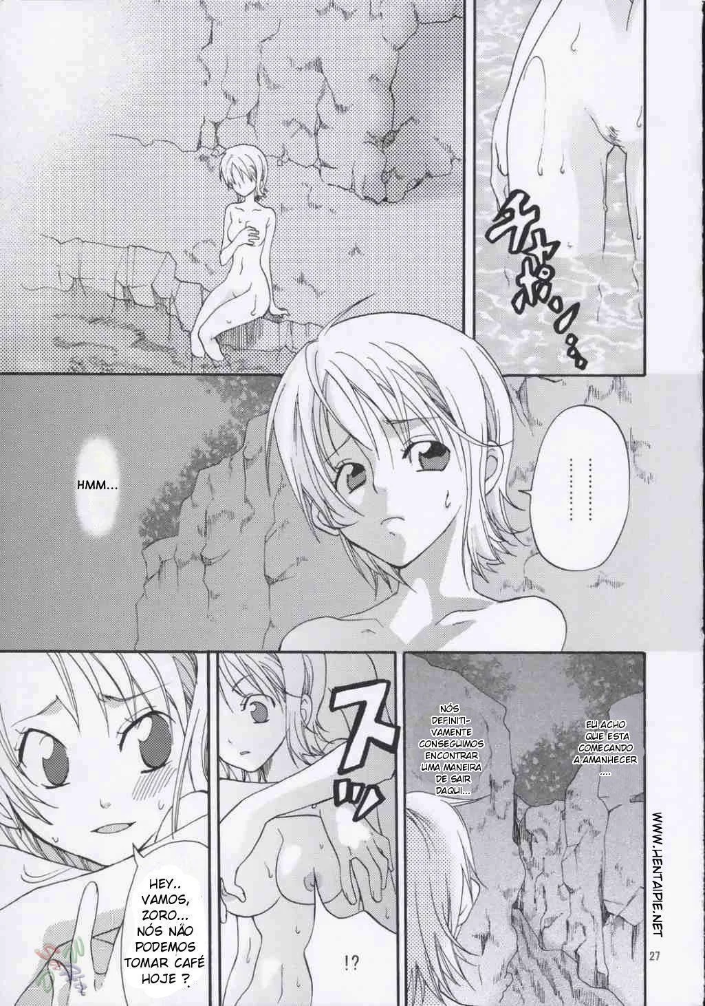 One piece – A Fuga Safada de Nami e Zoro