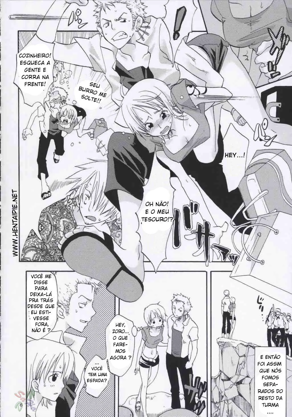 One piece – A Fuga Safada de Nami e Zoro