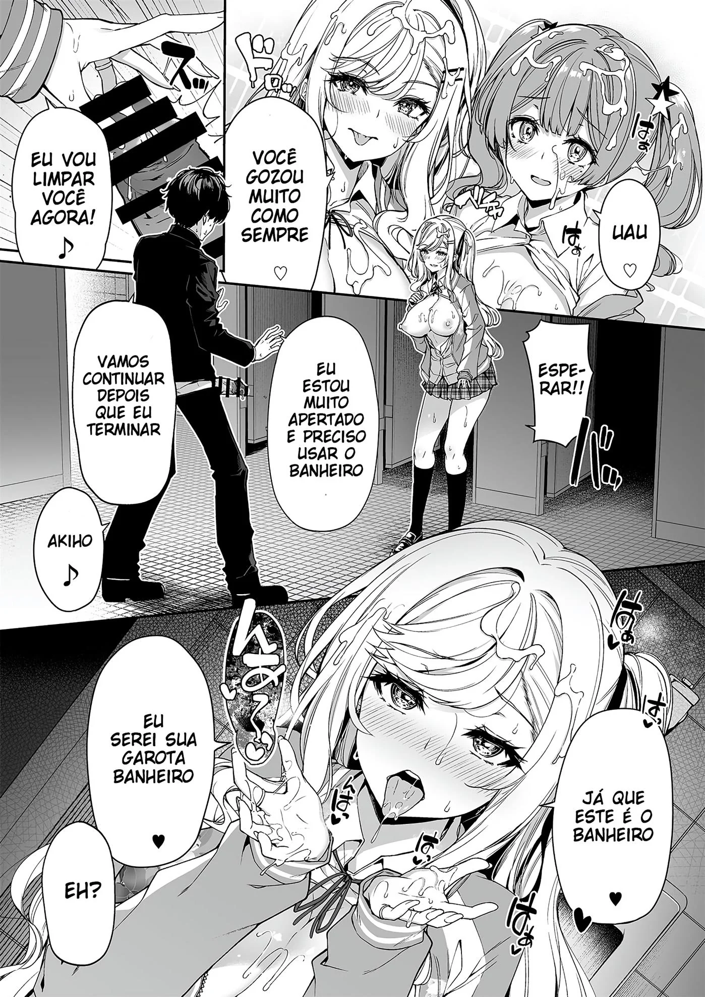 Orgia na Escola: A Vadia Peituda e o Namorado Tarado em Hentai HQ Brasileiro