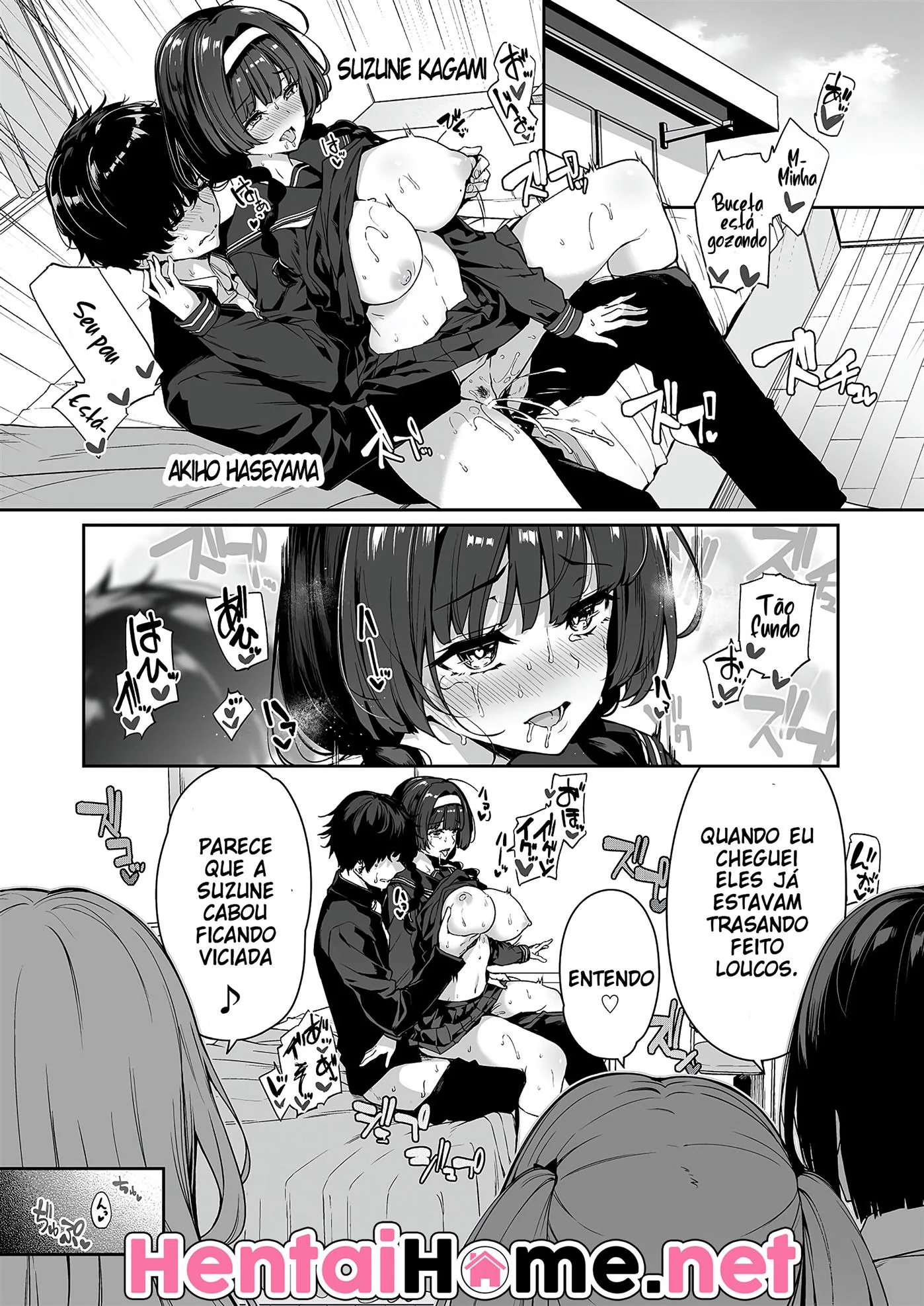 Orgia na Escola: A Vadia Peituda e o Namorado Tarado em Hentai HQ Brasileiro