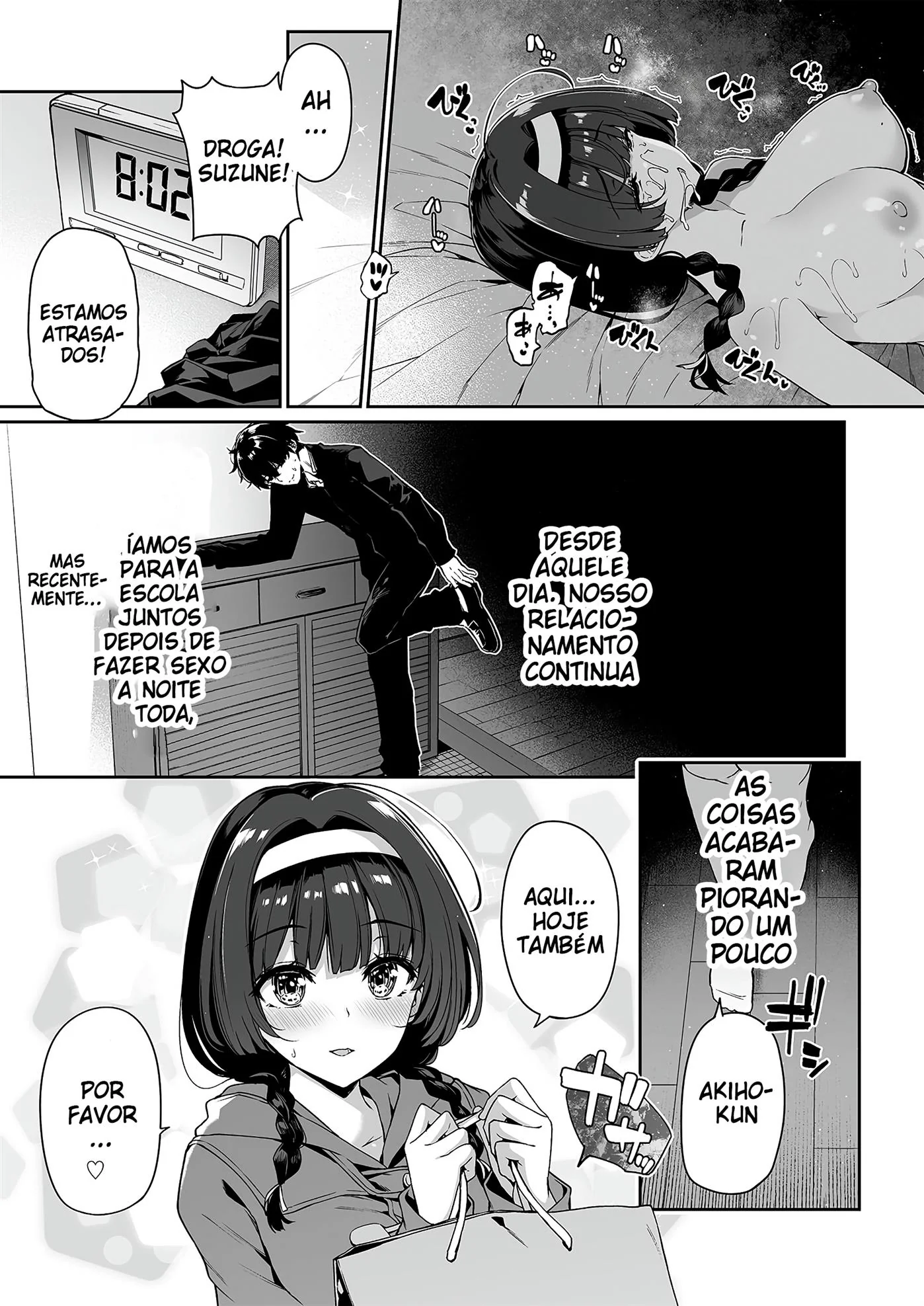 Orgia na Escola: A Vadia Peituda e o Namorado Tarado em Hentai HQ Brasileiro