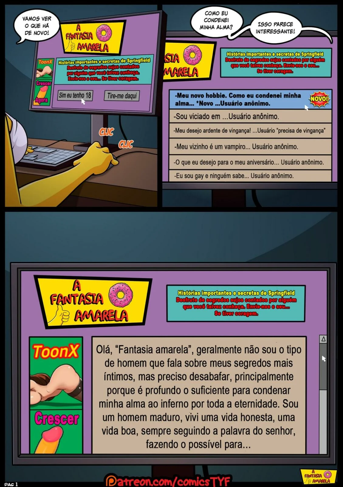 Os Simpsons: A Fantasia Amarela - Ned Flanders e Suas Aventuras com Piranhas Casadas em HQ Brasileiro Os Simpsons: A Fantasia Amarela - Ned Flanders e Suas Aventuras com Piranhas Casadas em HQ Brasileiro