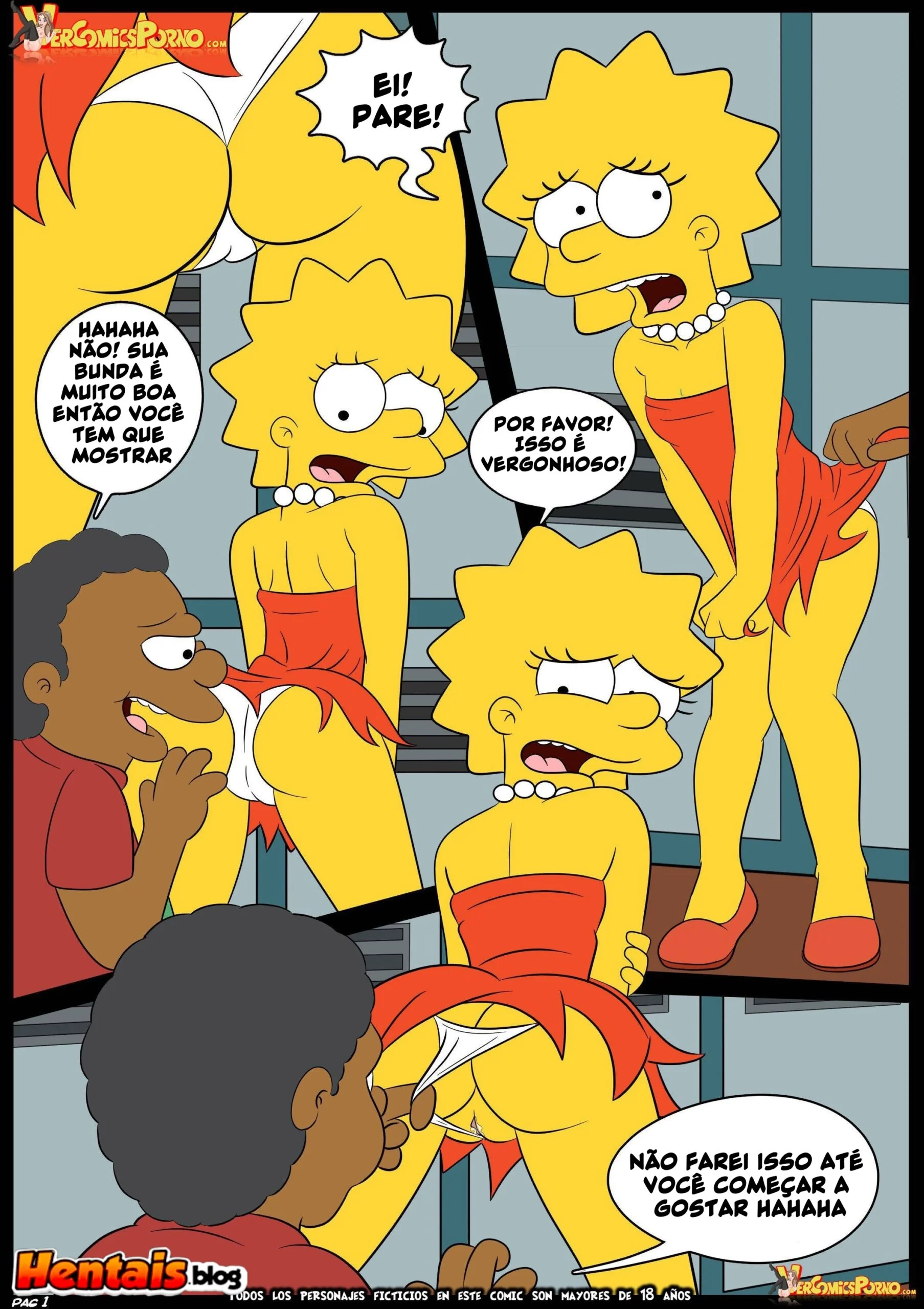 Os Simpsons: Ensaios do Valentão com Marge em Hentai HQ Os Simpsons: Ensaios do Valentão com Marge em Hentai HQ