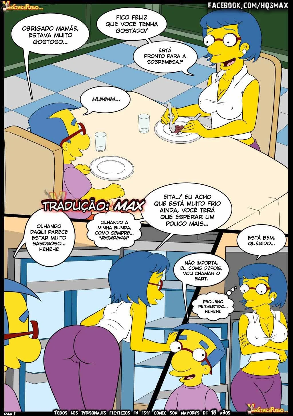 Os Simpsons Hentai: Velhos Costumes VL.06 - Muita Buceta e Pica em Família Safada! Em HQ Brasileiro