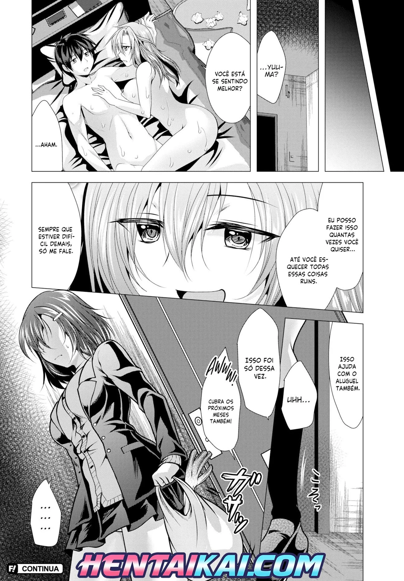 Pagando o aluguel com sexo: Piranha safada fode gostoso em HQ Brasileiro