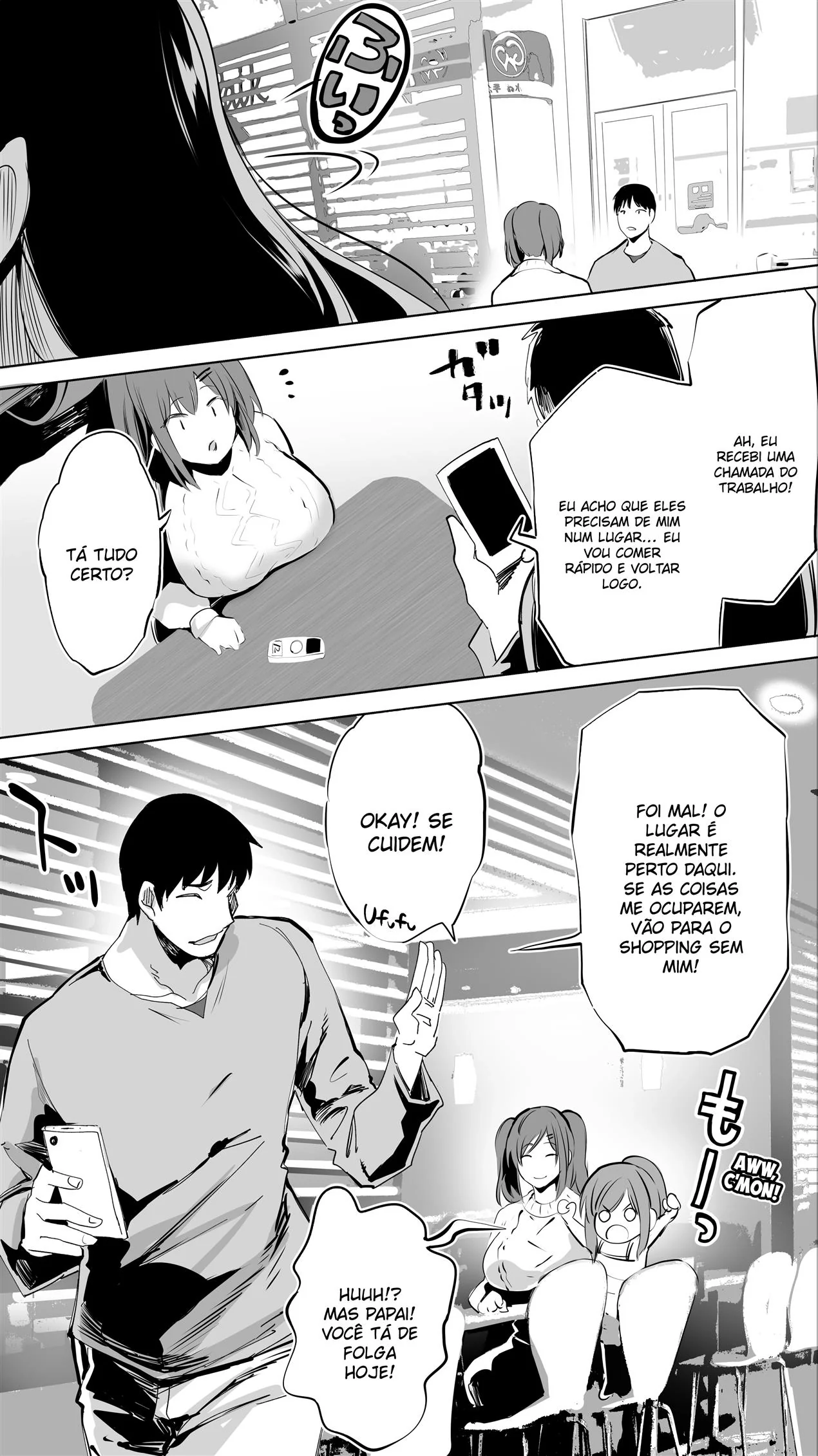 Pai de Família Tarado: Dando um Trato na Colegial Mei em Hentai HQ Brasileiro!