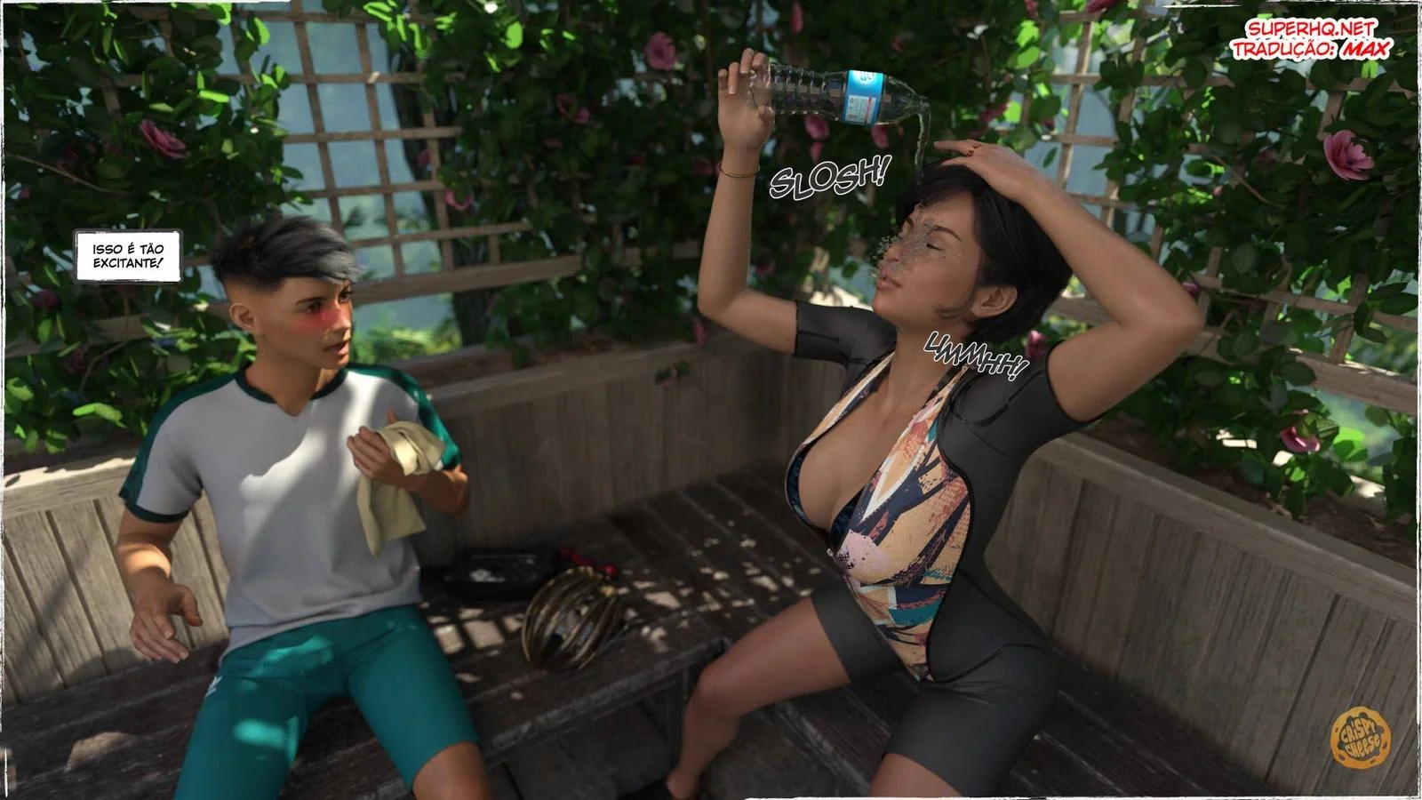 Pedalada com a Tia Piranha - Presente Surpresa em Hentai HQ Brasileiro