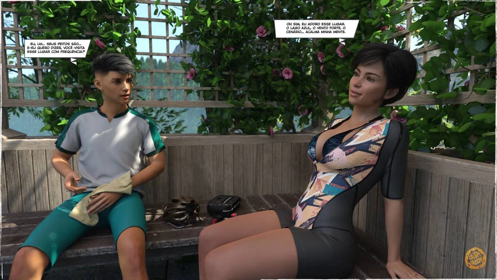 Pedalada com a Tia Piranha - Presente Surpresa em Hentai HQ Brasileiro