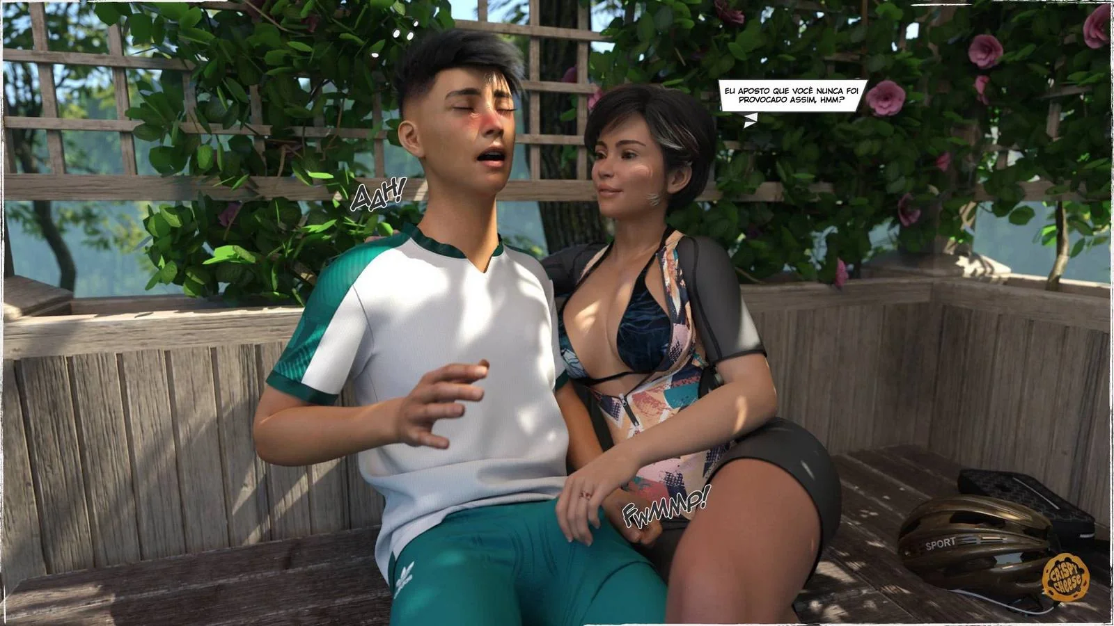 Pedalada com a Tia Piranha - Presente Surpresa em Hentai HQ Brasileiro