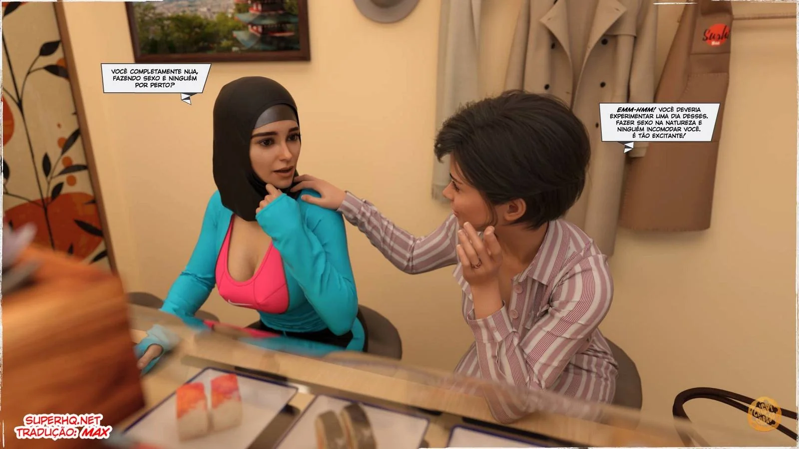 Pedalada com a Tia Piranha - Presente Surpresa em Hentai HQ Brasileiro