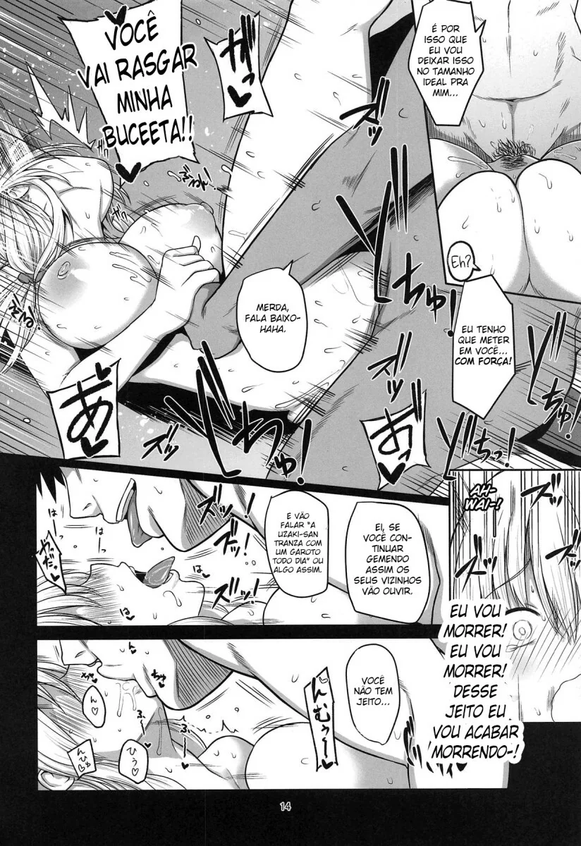 Peitões da Mamãe Gostosa - Shinichi Sakurai não consegue resistir! Em hentai HQ