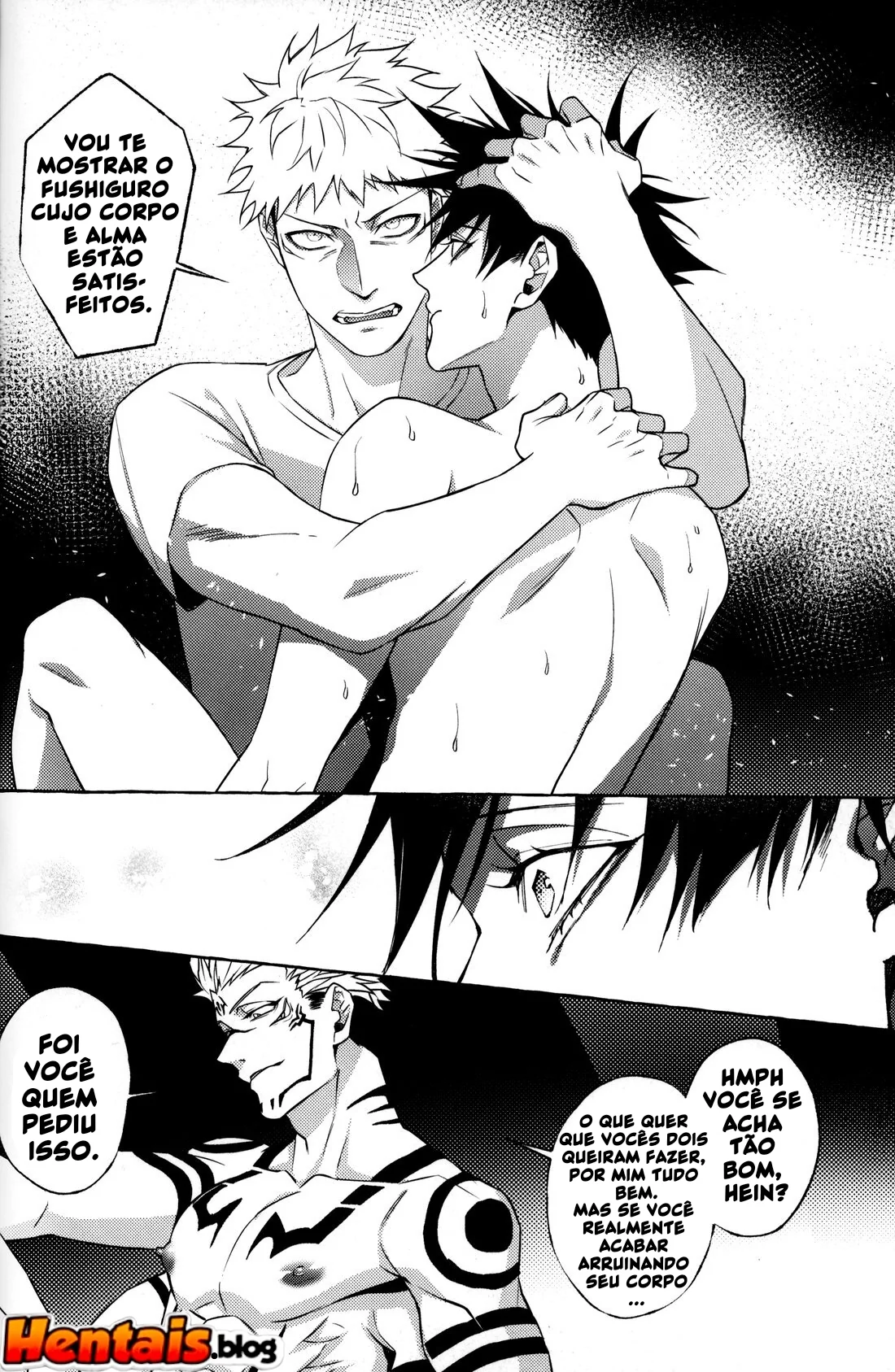 Pernoite em Xião Xing - Sexo Anal e Putaria com Yuuji, Megumi e Sukuna em Hentai HQ Brasileiro!