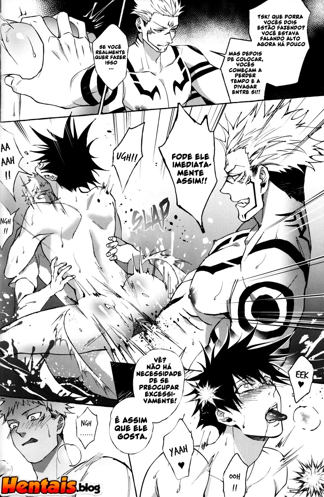 Pernoite em Xião Xing - Sexo Anal e Putaria com Yuuji, Megumi e Sukuna em Hentai HQ Brasileiro!