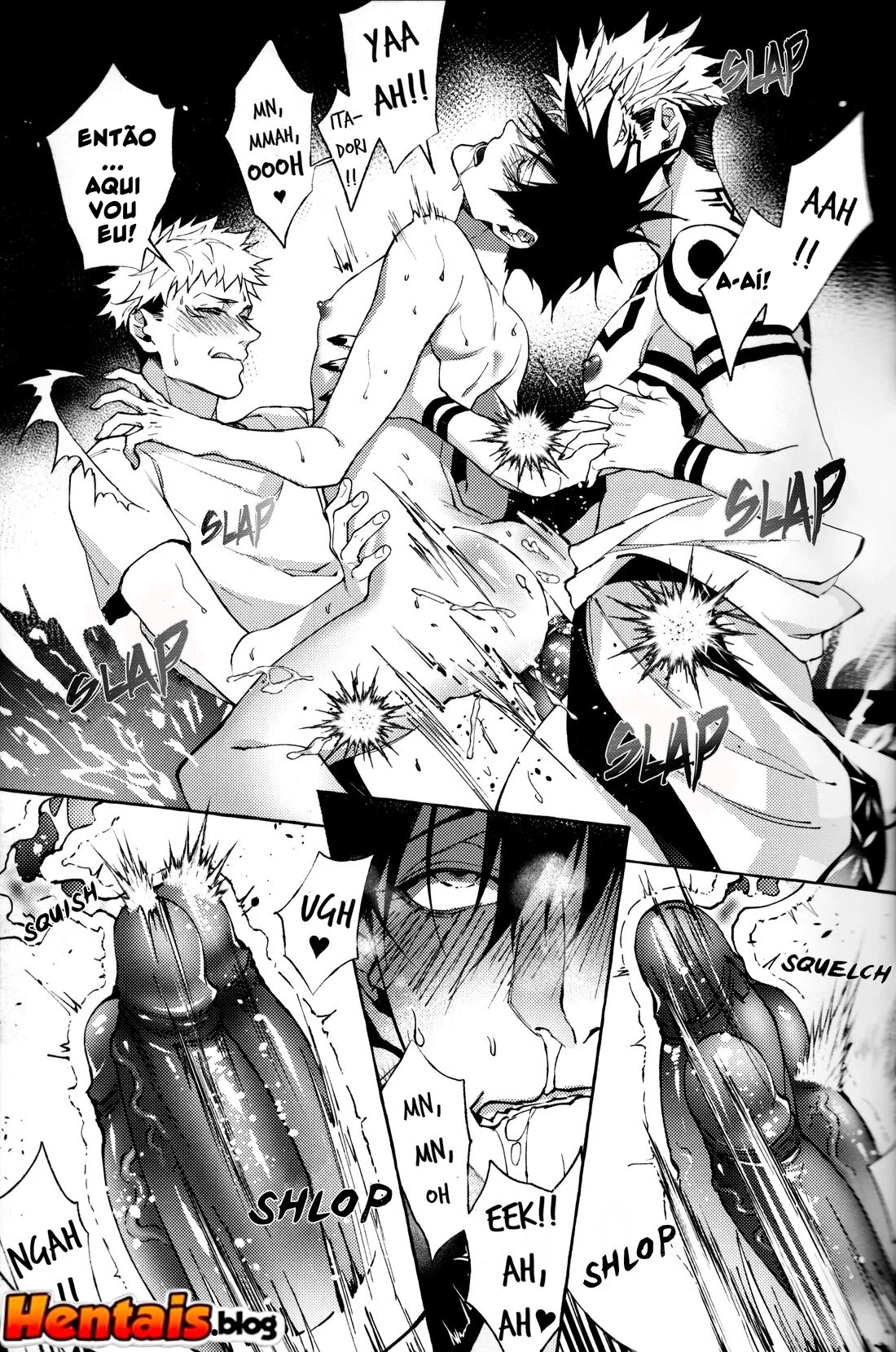 Pernoite em Xião Xing - Sexo Anal e Putaria com Yuuji, Megumi e Sukuna em Hentai HQ Brasileiro!