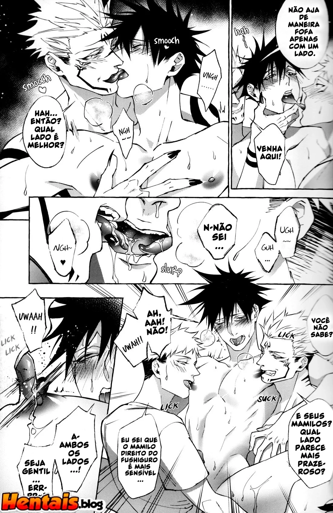 Pernoite em Xião Xing - Sexo Anal e Putaria com Yuuji, Megumi e Sukuna em Hentai HQ Brasileiro!