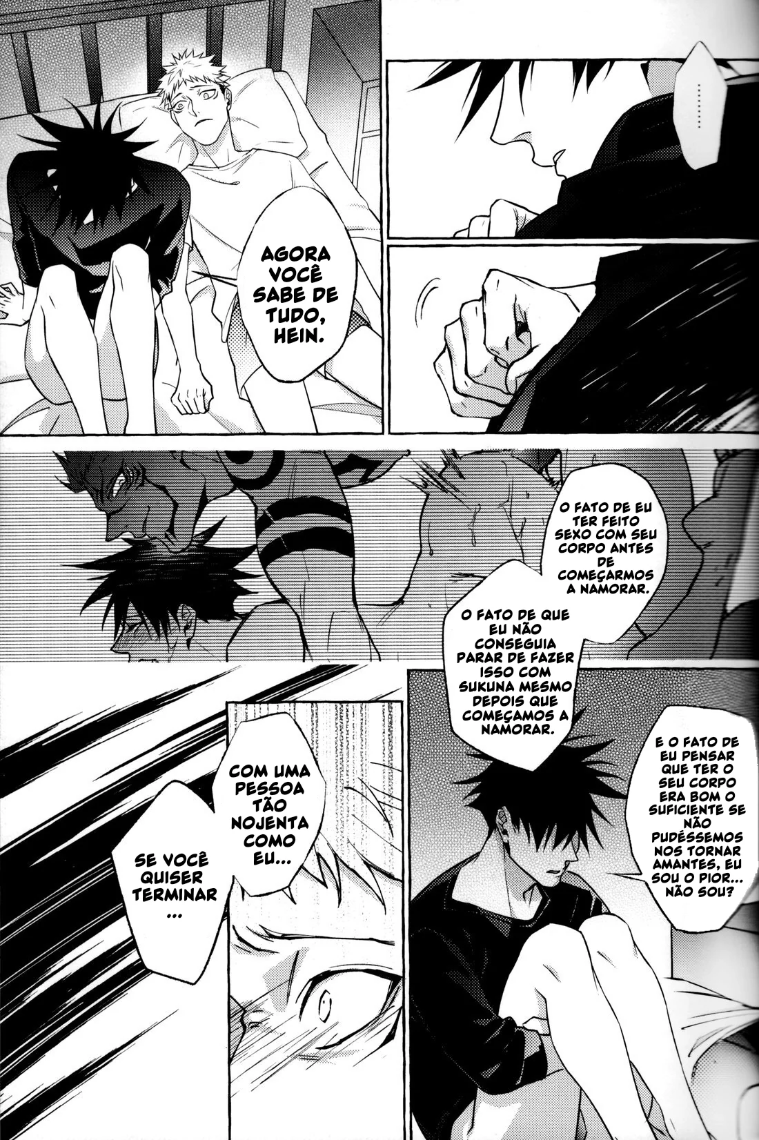 Pernoite em Xião Xing - Sexo Anal e Putaria com Yuuji, Megumi e Sukuna em Hentai HQ Brasileiro!