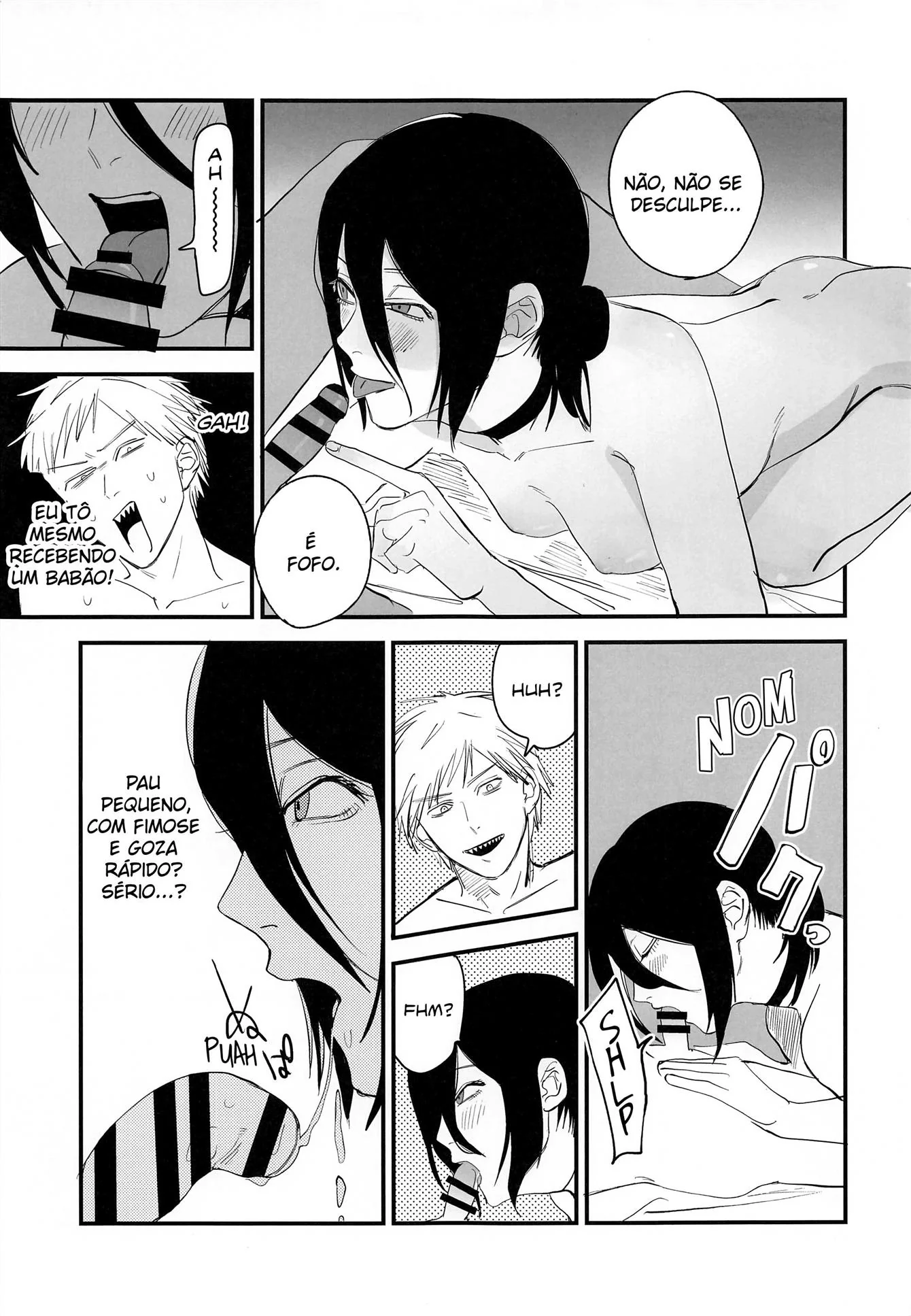 Piranha Aluga Motel para Dar a Buceta ao Lado do Piroca do Namorado - Em Hentai HQ Brasileiro