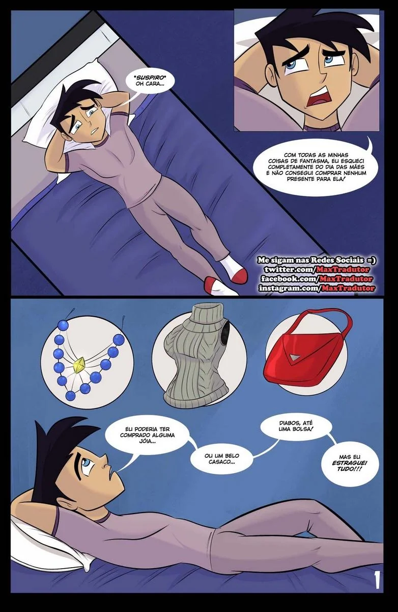 Piranha esquece presente da mamãe e acaba levando piroca na cozinha - Hentai HQ Brasileiro