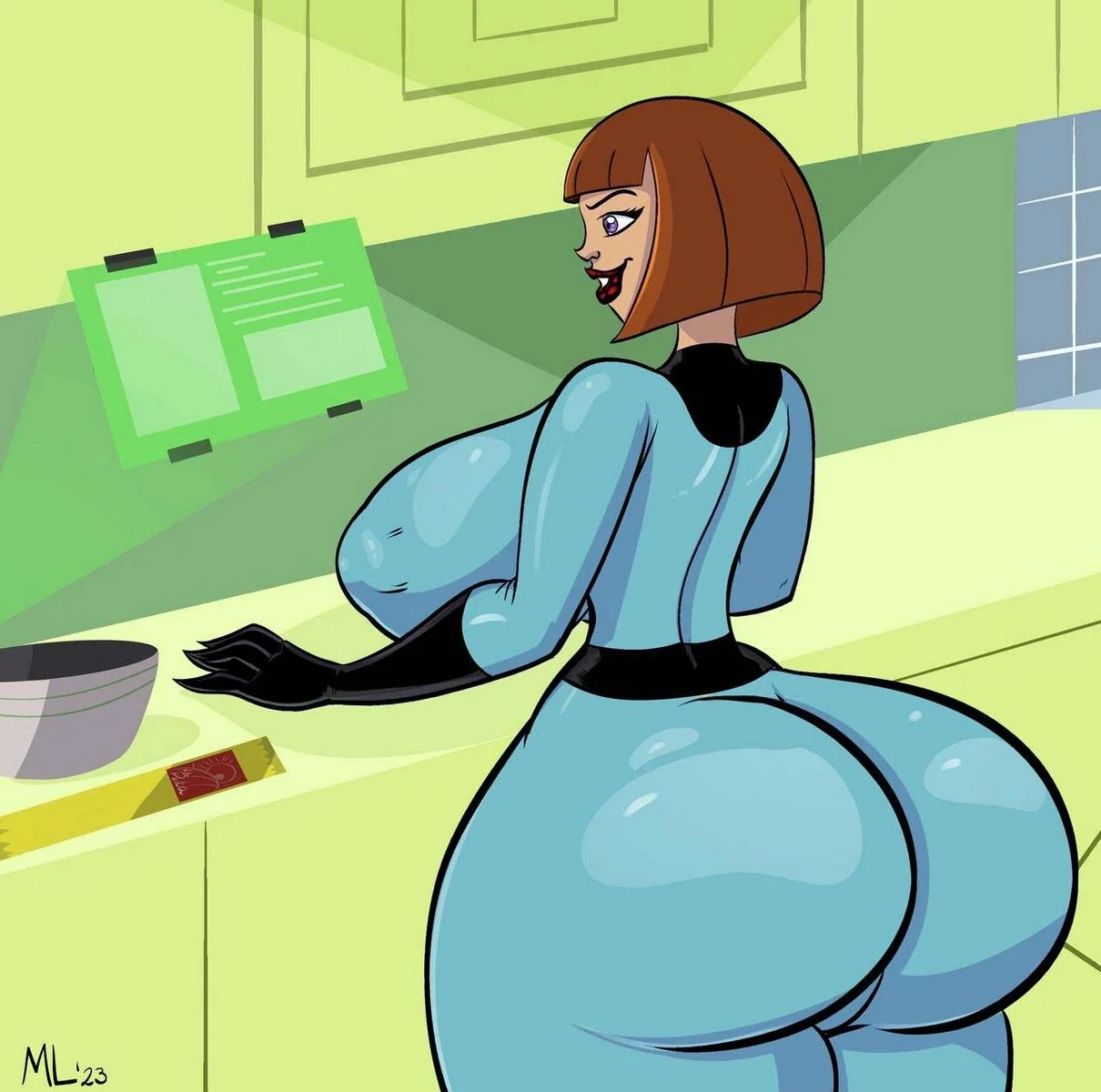 Piranha esquece presente da mamãe e acaba levando piroca na cozinha - Hentai HQ Brasileiro