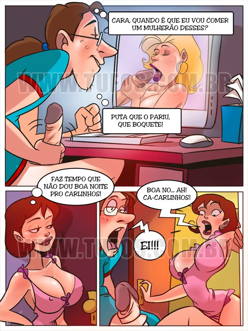 Piranha Flagrou o Punheteiro! Em HQ Brasileiro