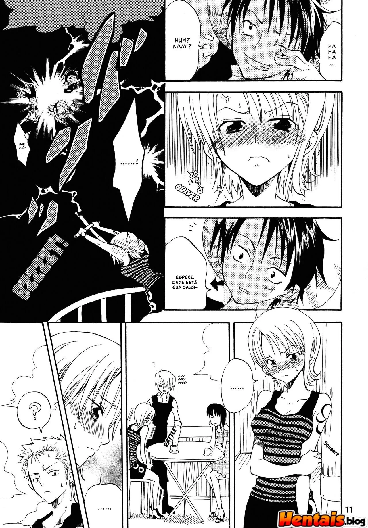 Piranha Nami no Soco de Felicidade 6 - Exploração de buceta em hentai HQ