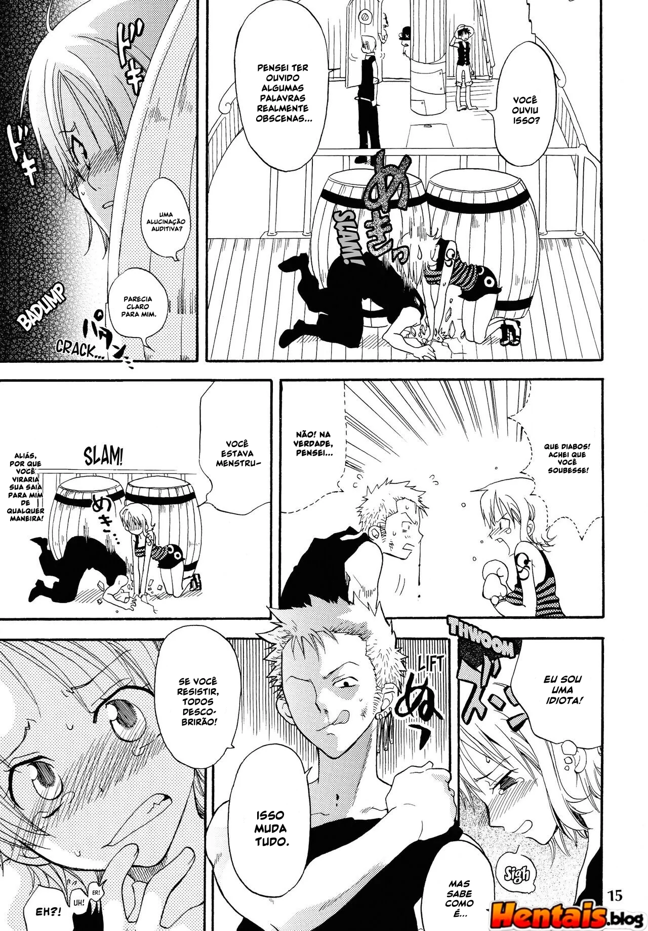 Piranha Nami no Soco de Felicidade 6 - Exploração de buceta em hentai HQ