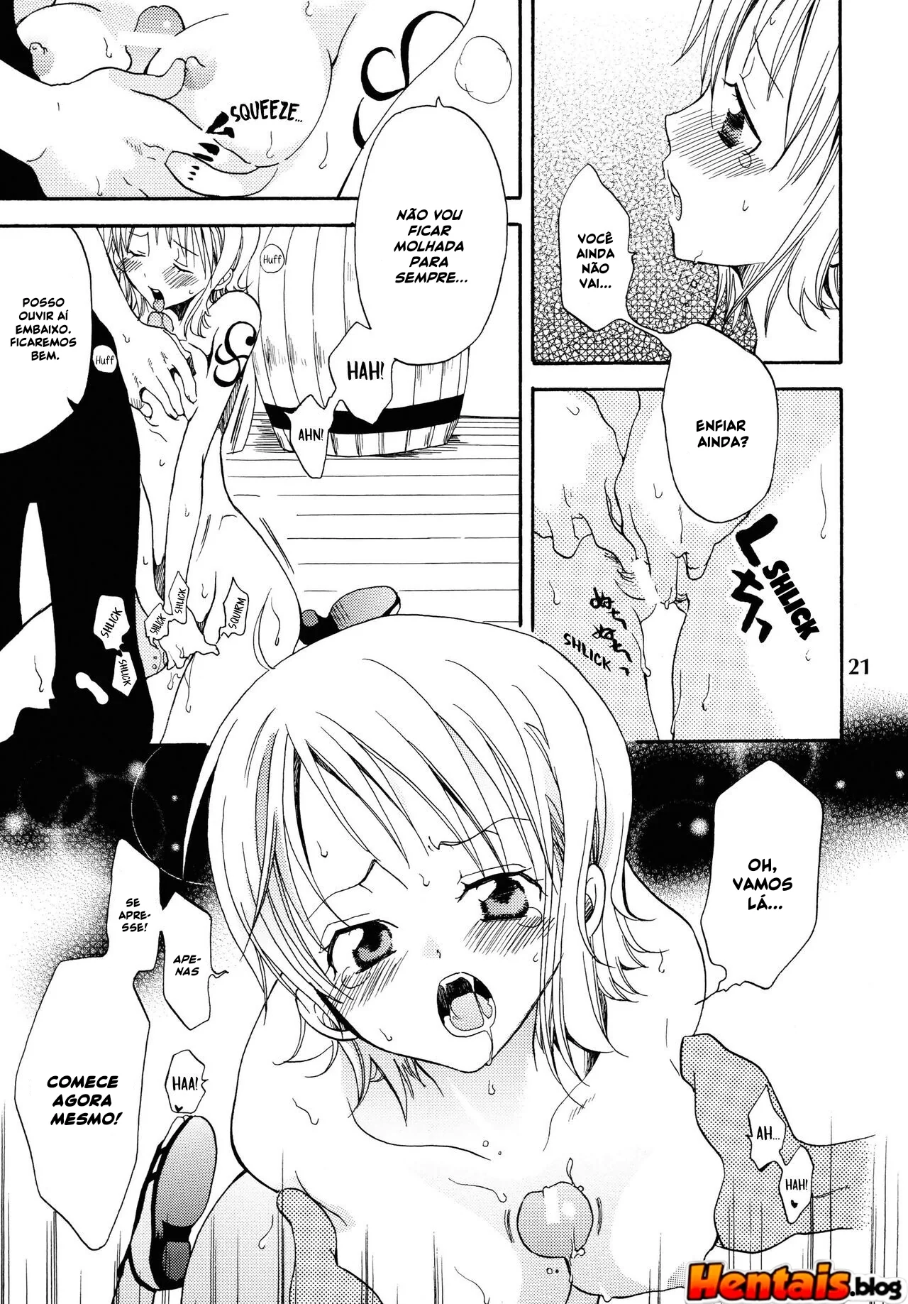 Piranha Nami no Soco de Felicidade 6 - Exploração de buceta em hentai HQ