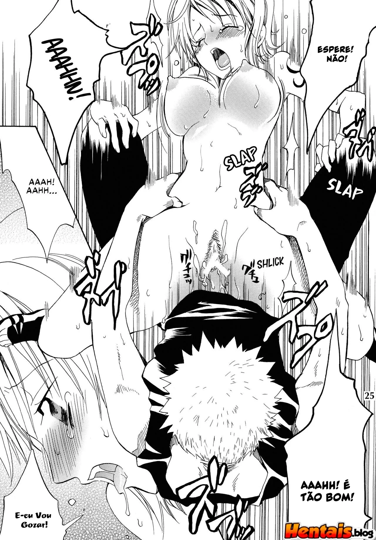 Piranha Nami no Soco de Felicidade 6 - Exploração de buceta em hentai HQ