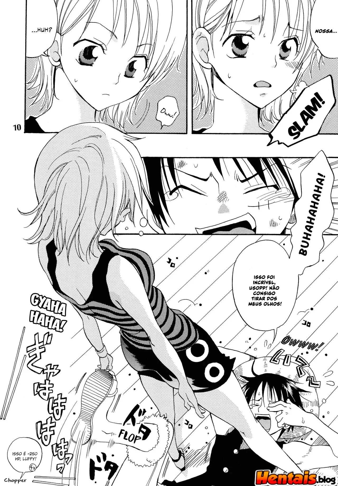 Piranha Nami no Soco de Felicidade 6 - Exploração de buceta em hentai HQ