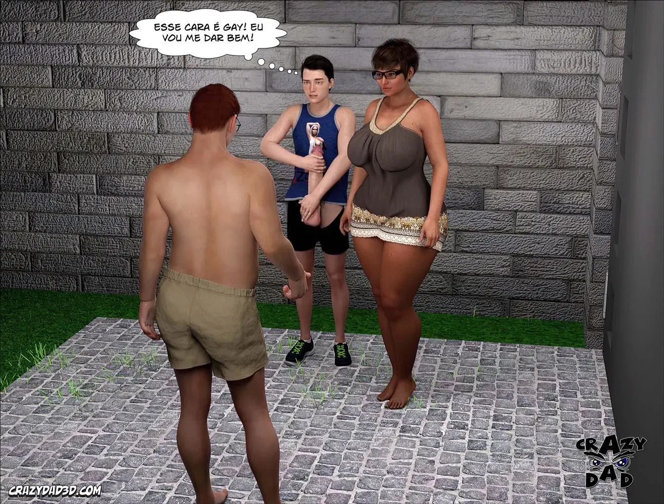 Piranha se entrega para a piroca gigante do amante em Hentai HQ Brasileiro