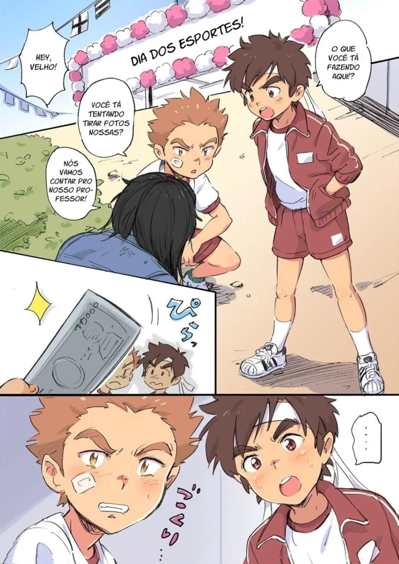 Piranhas da Escola fazendo Safadezas em Hentai Yaoi HQ Brasileiro