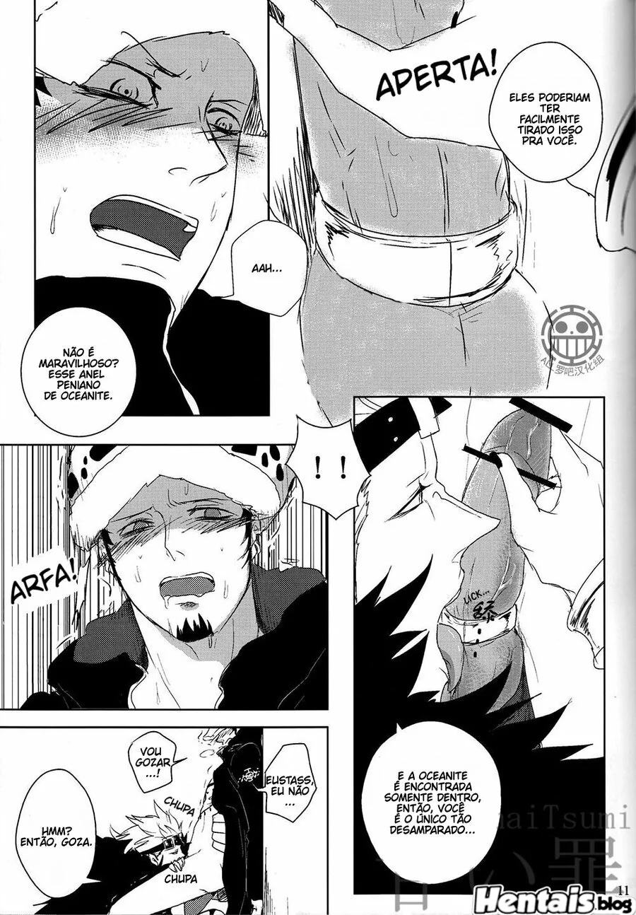 Piranhas da One Piece: Duelo de Pirocas entre Trafalgar Law e Eustass Kid em Hentai Gay HQ Brasileiro
