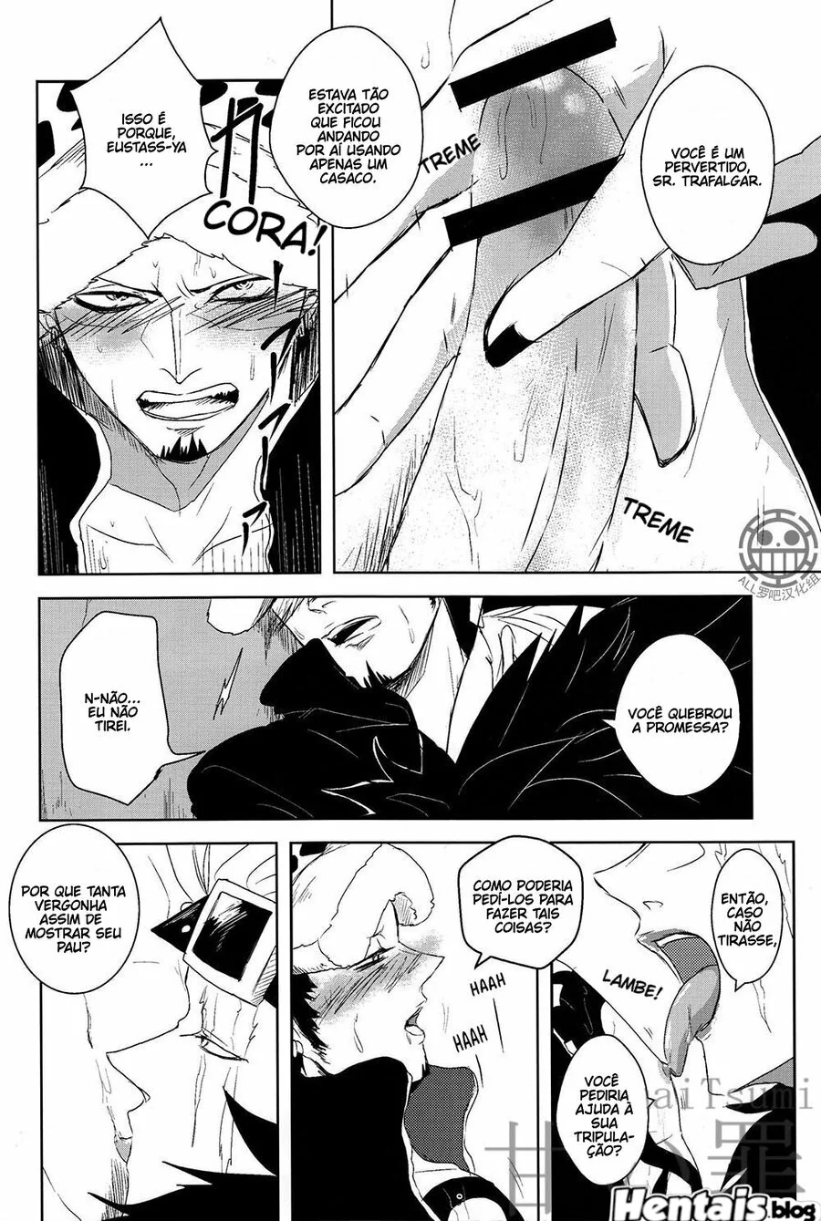 Piranhas da One Piece: Duelo de Pirocas entre Trafalgar Law e Eustass Kid em Hentai Gay HQ Brasileiro