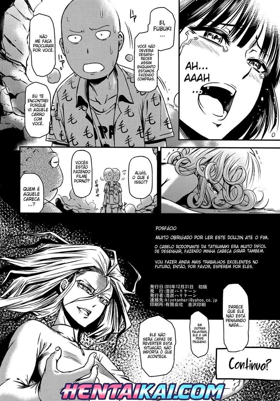 Piranhas de One Punch Man são Sequestradas e Usadas por Vilões Tarados em Hentai HQ Brasileiro