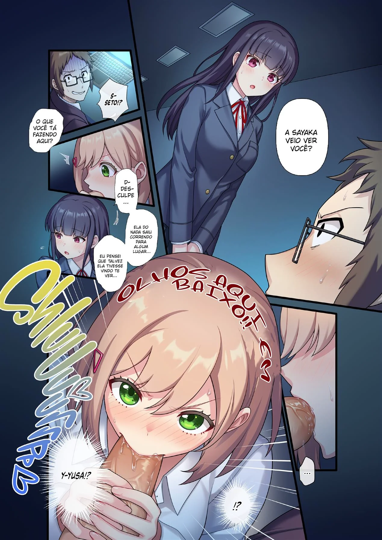 Professor Comedor - Aluna Peituda Sedenta por Notas em Hentai HQ Brasileiro