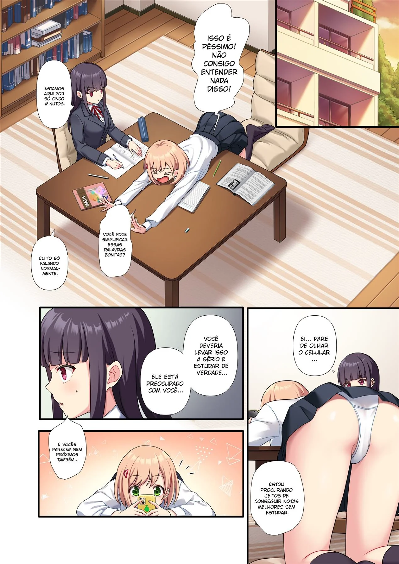 Professor Comedor - Aluna Peituda Sedenta por Notas em Hentai HQ Brasileiro