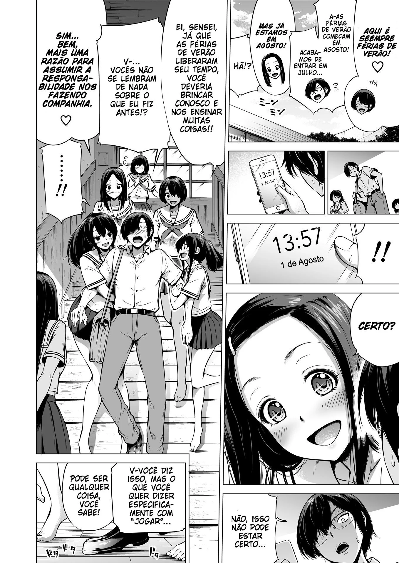 Professor Safado: Salve as Piranhas da Escola em Hentai HQ