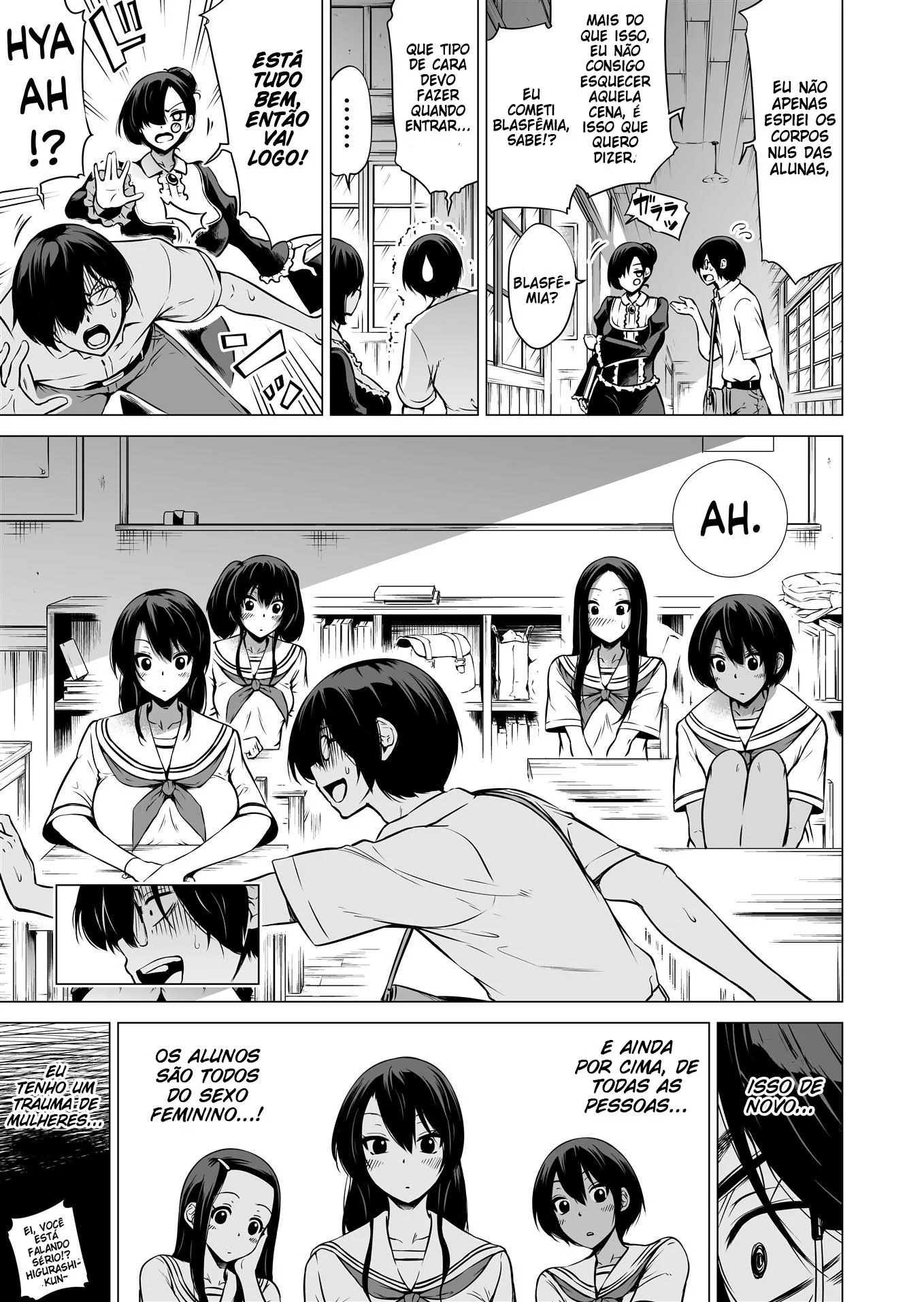 Professor Safado: Salve as Piranhas da Escola em Hentai HQ