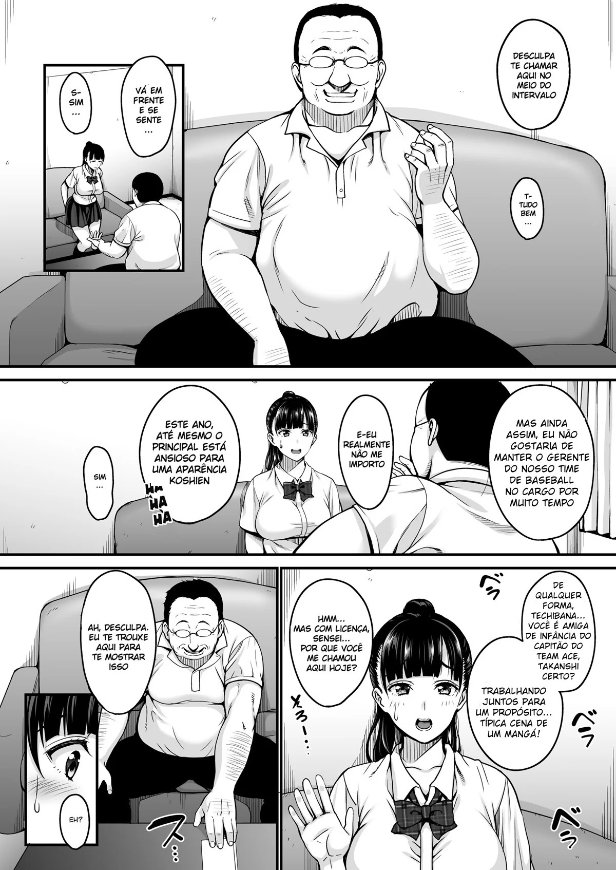 Professor Tarado: Chantageando e Estuprando sua Aluna Piranha em Hentai HQ Brasileiro