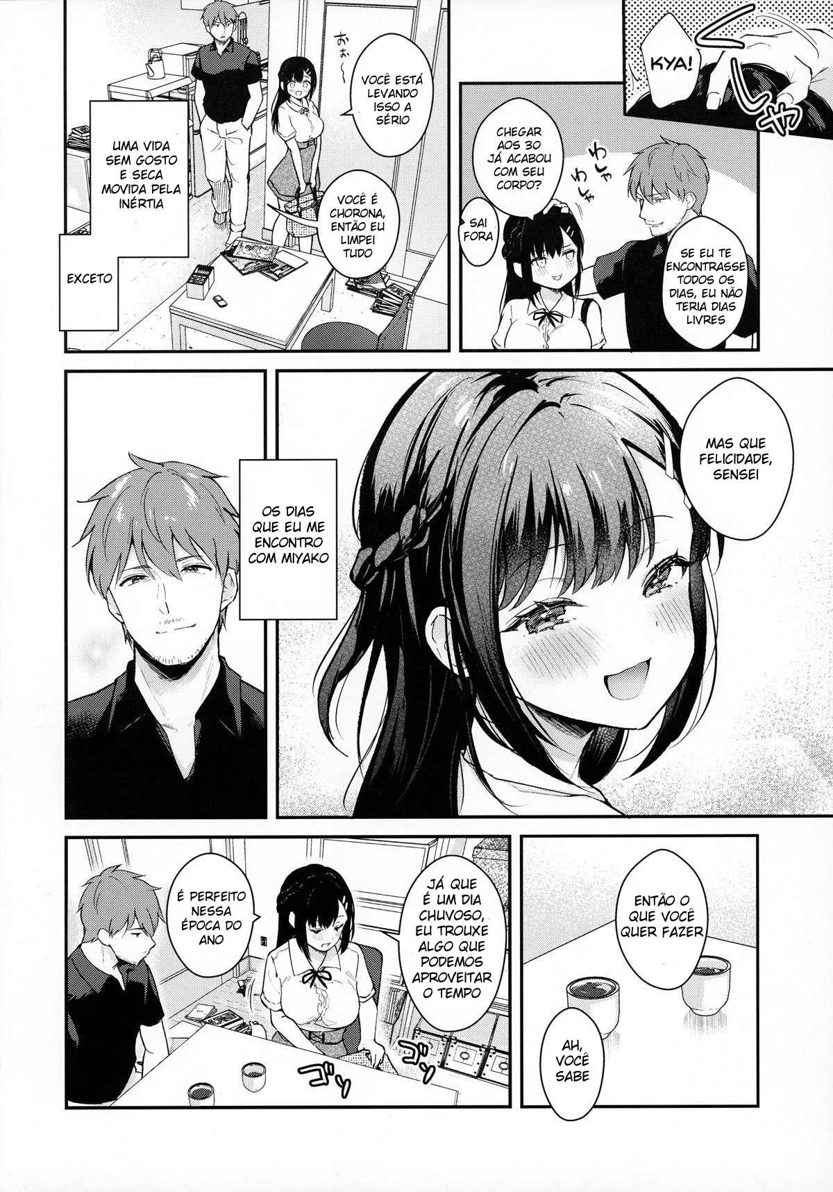 Professora Piranha: Encontros Escandalosos com a Ex-Aluna" em Hentai HQ