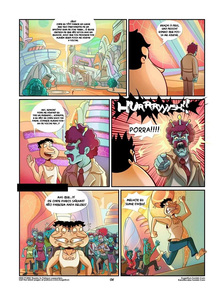 Quagmire na Casa do Peter - Uma Paródia Hentai HQ Cheia de Pica, Buceta e Putaria em HQ Brasileiro