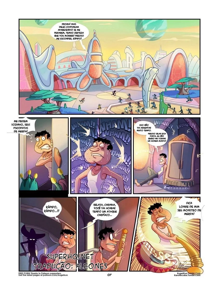 Quagmire na Casa do Peter - Uma Paródia Hentai HQ Cheia de Pica, Buceta e Putaria em HQ Brasileiro