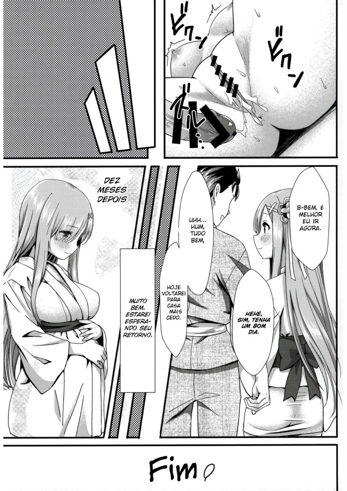 Rem da Buceta Apertada metendo com Subaru em Hentai HQ Brasileiro