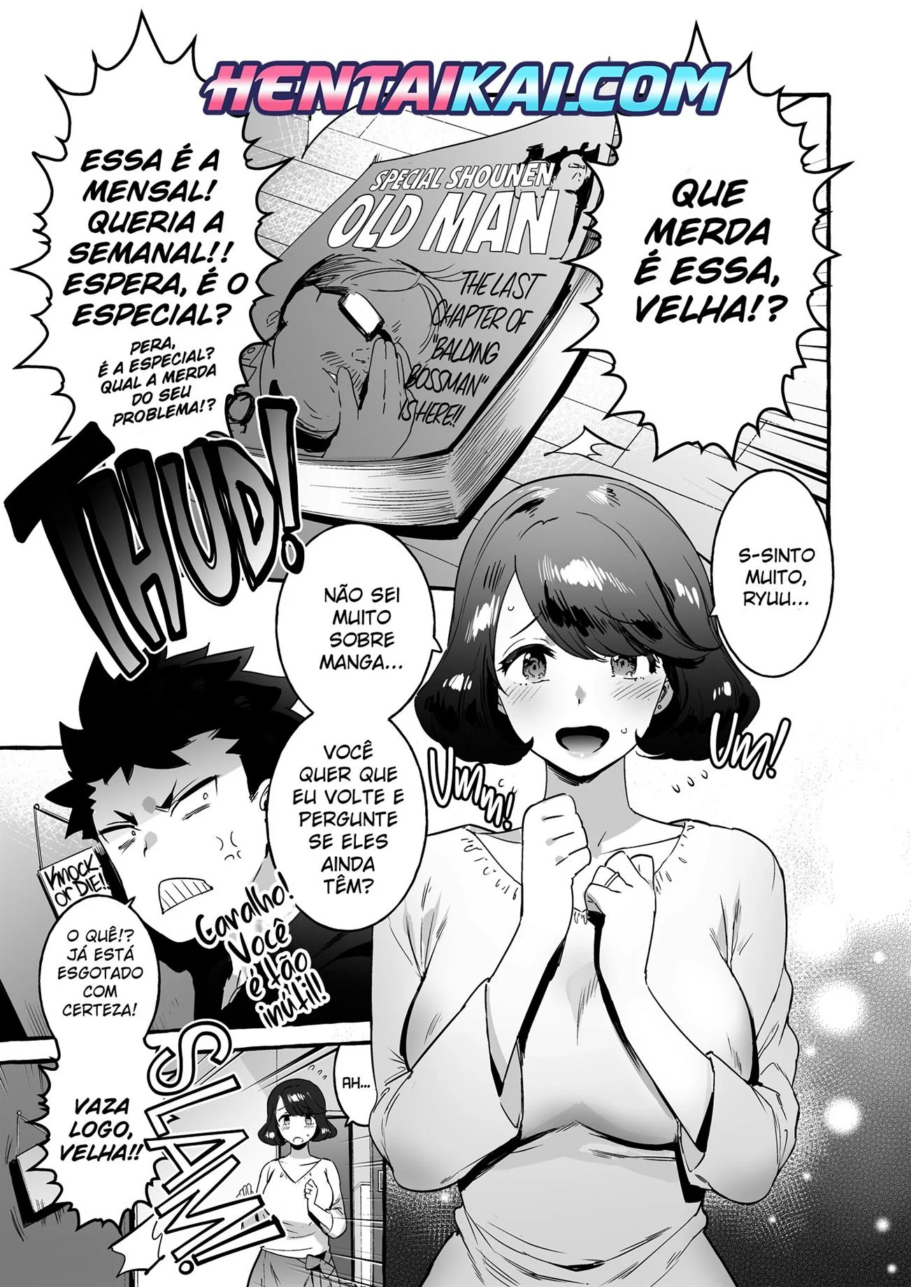 Ryuu descobre que sua mãe é uma puta futanari e se surpreende - Em Hq Brasileiro