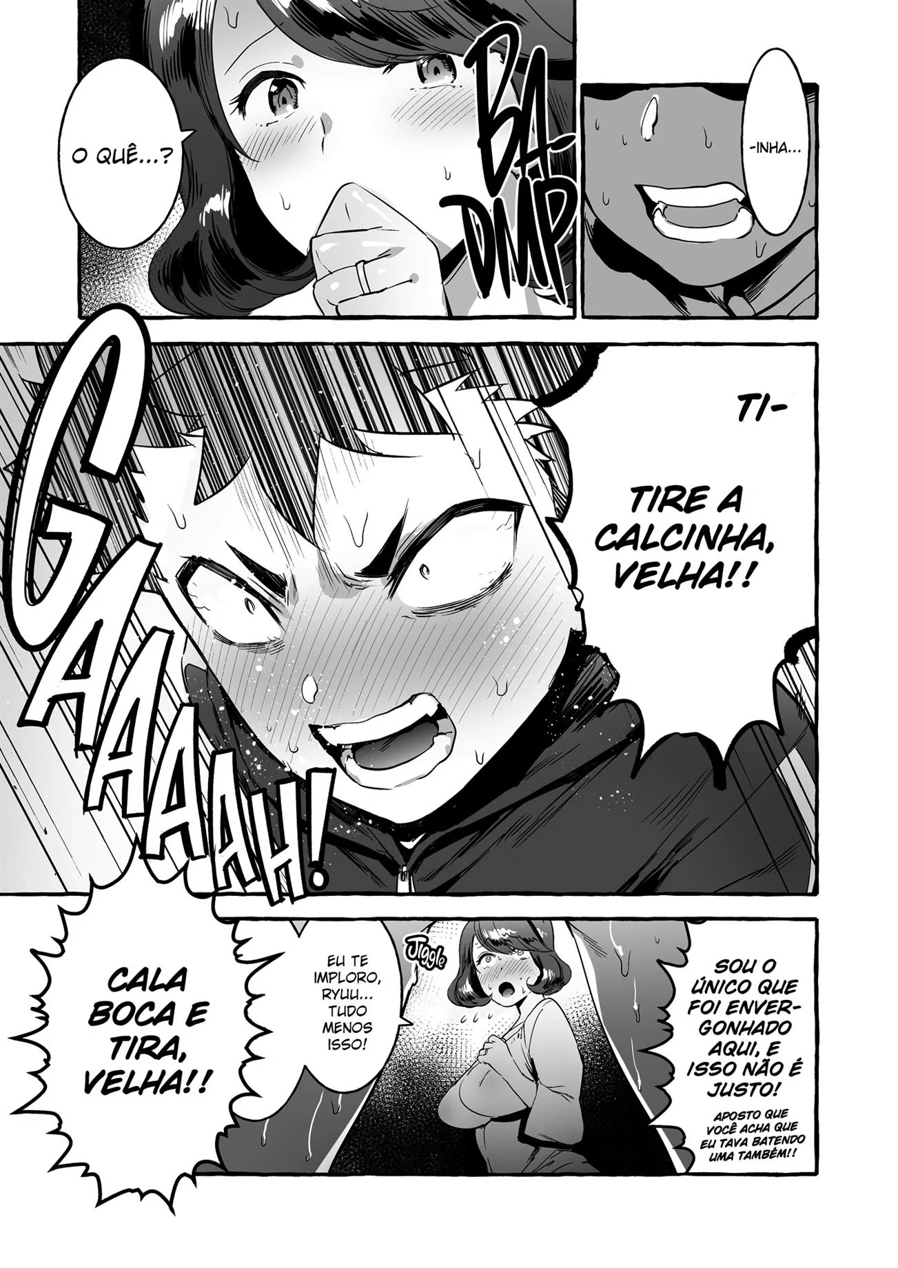 Ryuu descobre que sua mãe é uma puta futanari e se surpreende - Em Hq Brasileiro